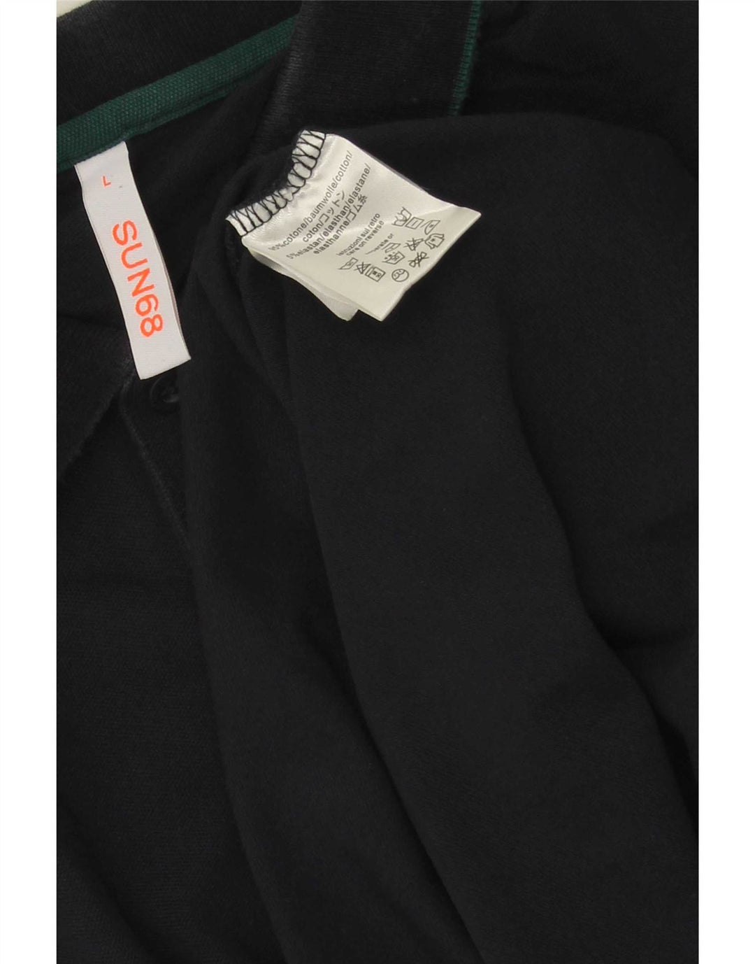 Polo da uomo Sun68 grande in cotone blu navy