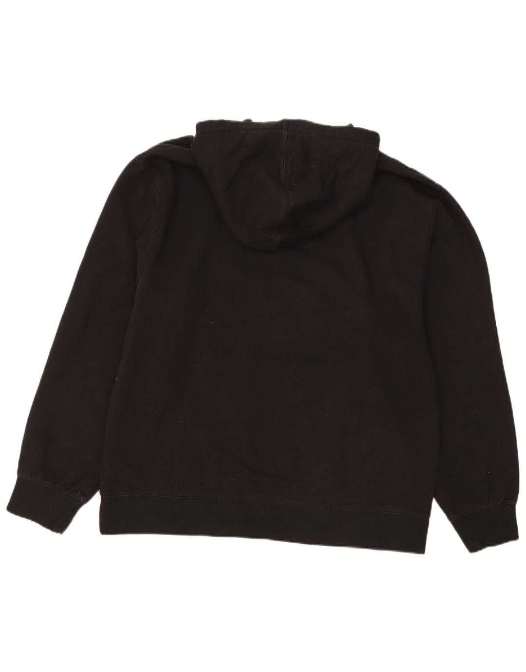 Felpa con cappuccio grafica da uomo Vans grande in cotone nero