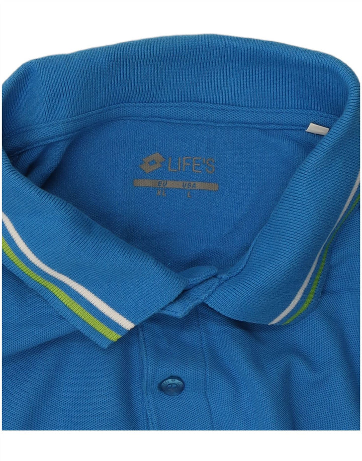 Polo da uomo Lotto Life grande blu
