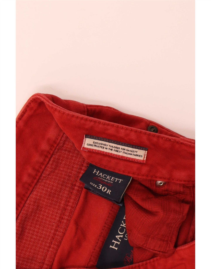 Pantaloni casual dritti da uomo Hackett W30 L29 cotone rosso