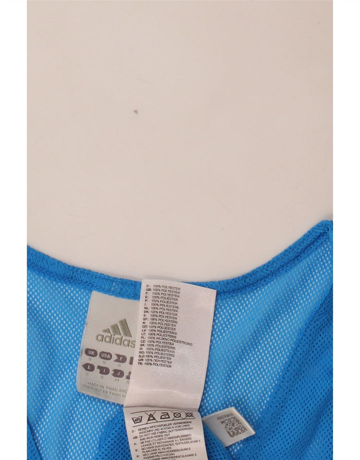 Canotta grafica da uomo ADIDAS piccola blu in poliestere