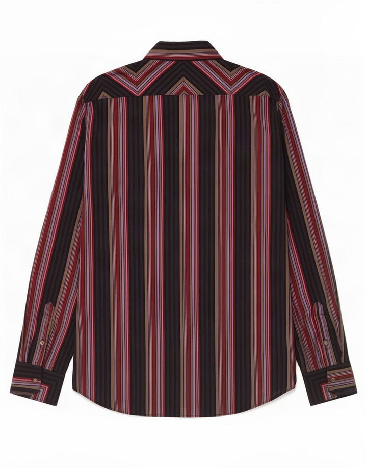 Camicia da uomo Ted Baker taglia 3 cotone a righe multicolore medio