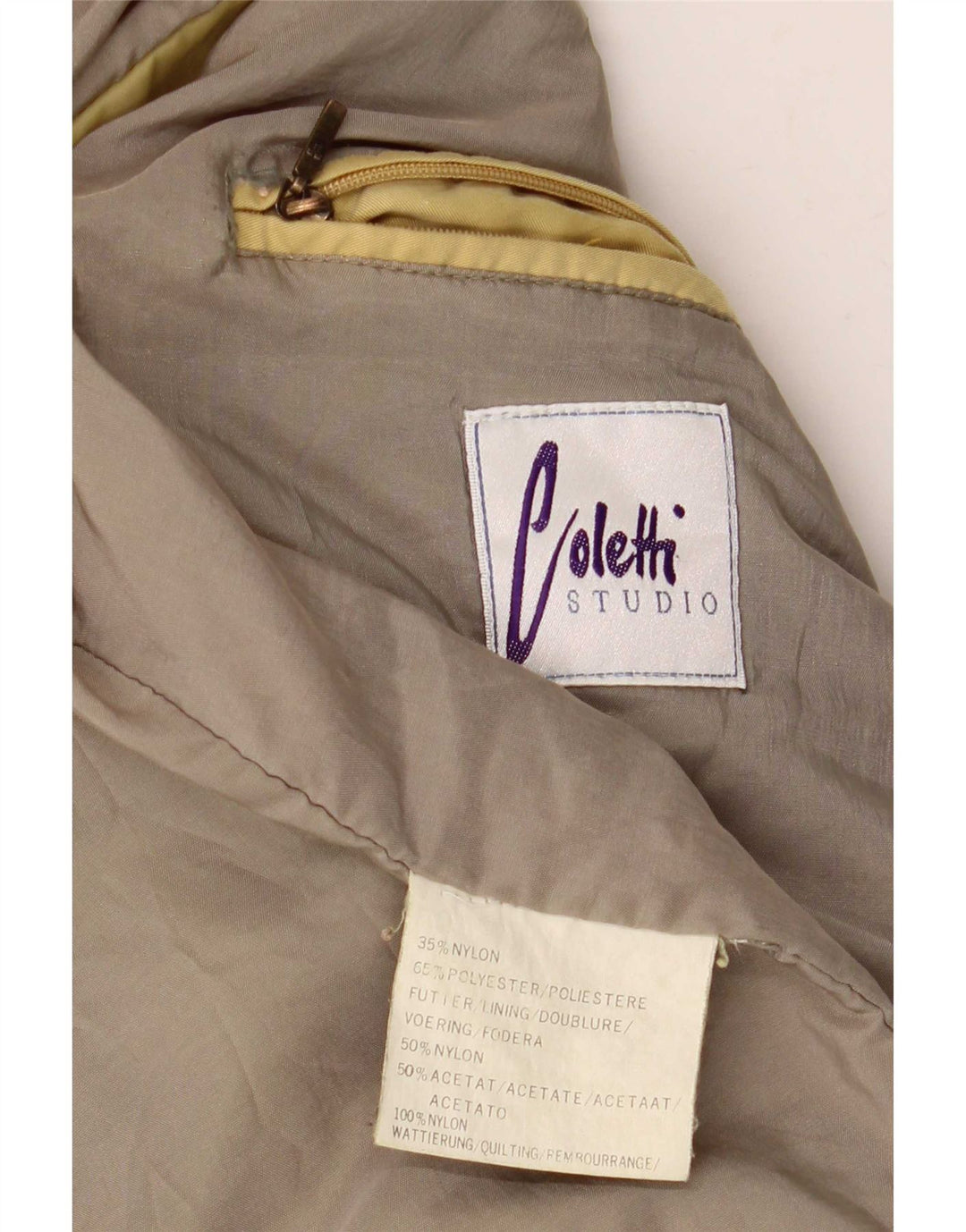 Giubbotto bomber da uomo Studio Coletti UK 42 XL nylon giallo