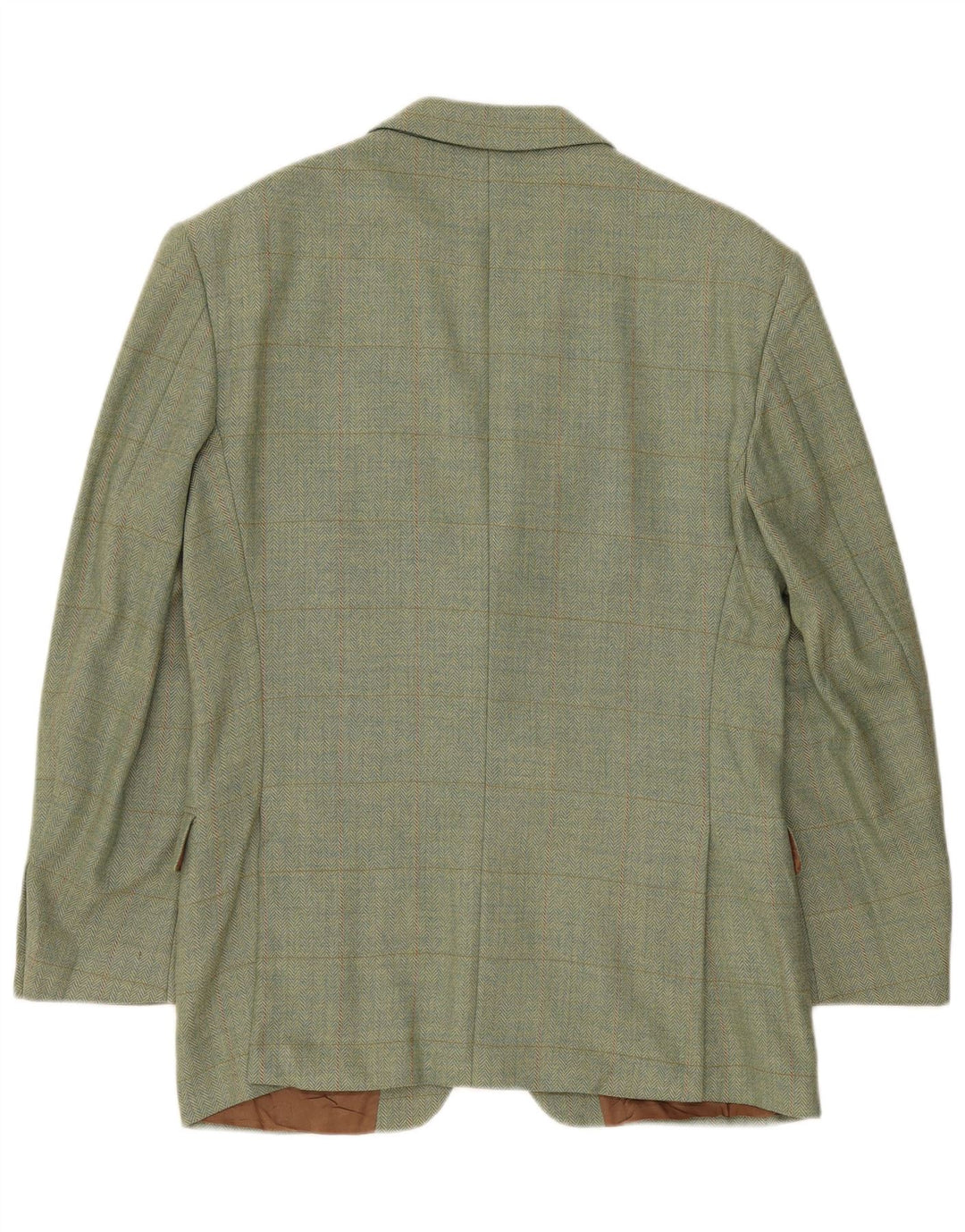 Giacca blazer a 2 bottoni da uomo Brooksfield IT 48 lana a quadri verde medio