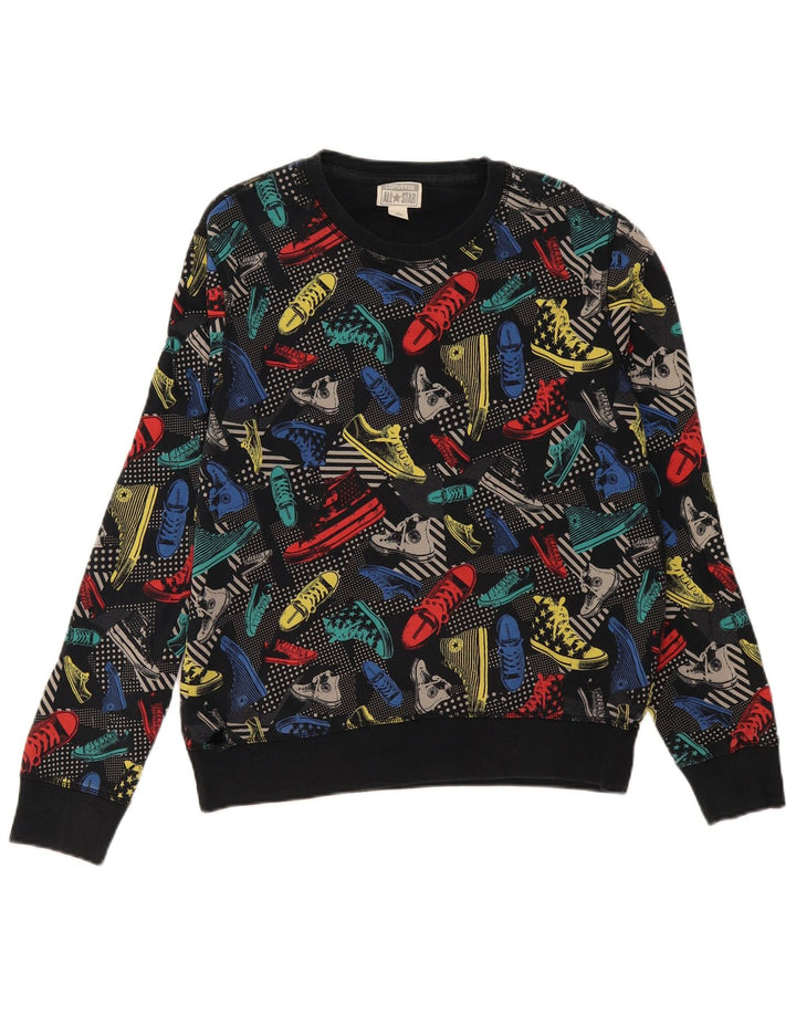 Converse Felpa grafica da uomo Maglione cotone medio multicolore