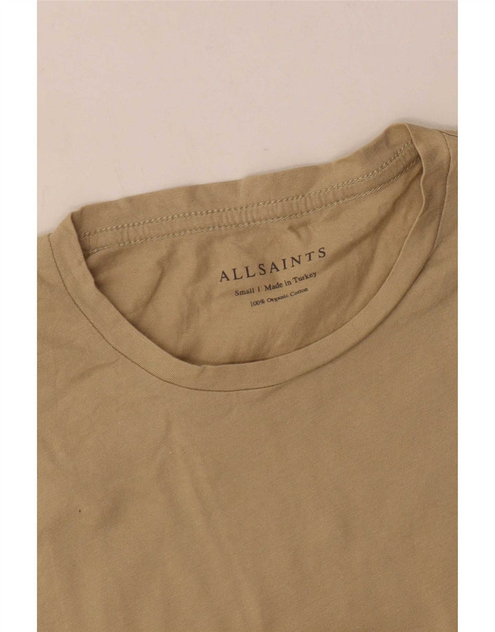 Maglietta da uomo All Saints Top piccola in cotone beige