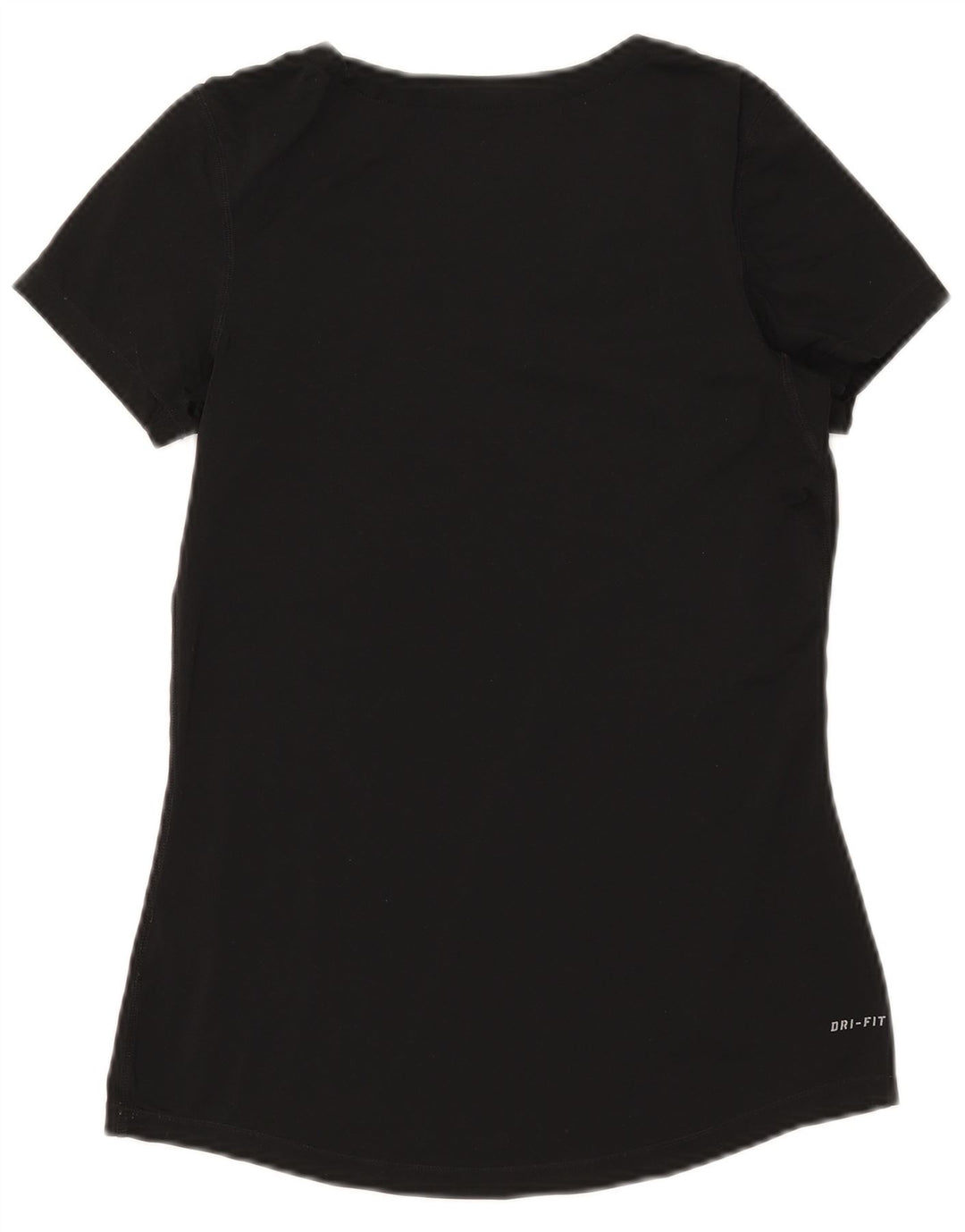 T-shirt Nike Dri Fit da donna Top UK 12 Medium Nero Poliestere