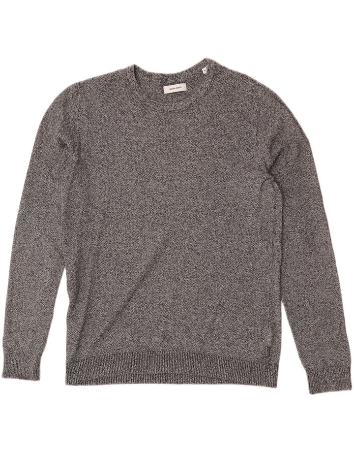 JACK & JONES Maglione maglione girocollo da uomo XL grigio screziato