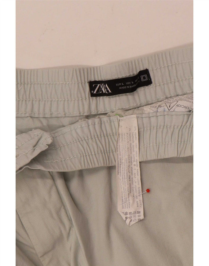 Pantaloncini chino da uomo Zara grandi W34 in cotone grigio