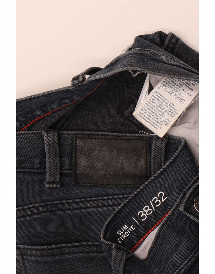 Jeans slim da uomo Tommy Hilfiger W38 L32 cotone blu
