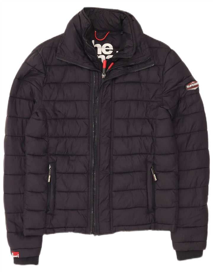 Giacca imbottita da uomo Superdry UK 36 Small nylon blu navy