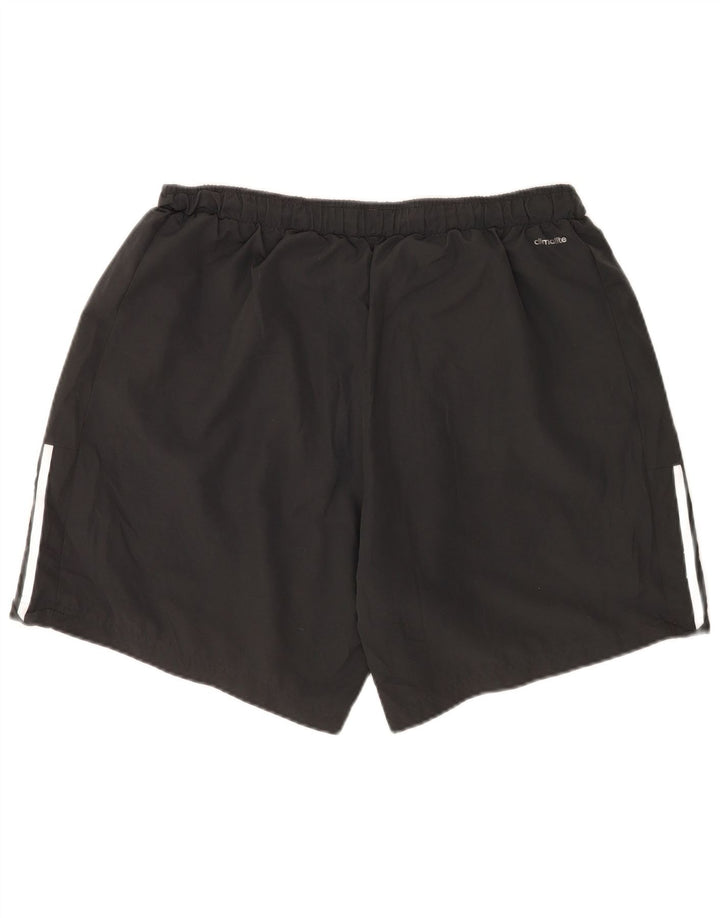 Pantaloncini sportivi Adidas Climalite da uomo 2XL poliestere grigio