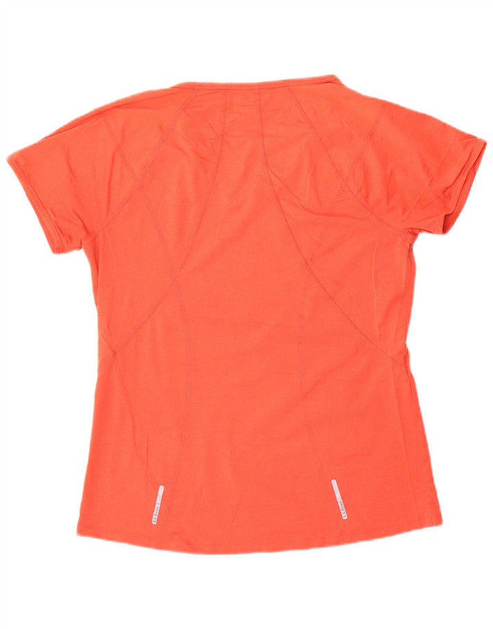 L.L.Bean T-shirt regolare da donna Top UK 12 Sport in poliestere arancione medio