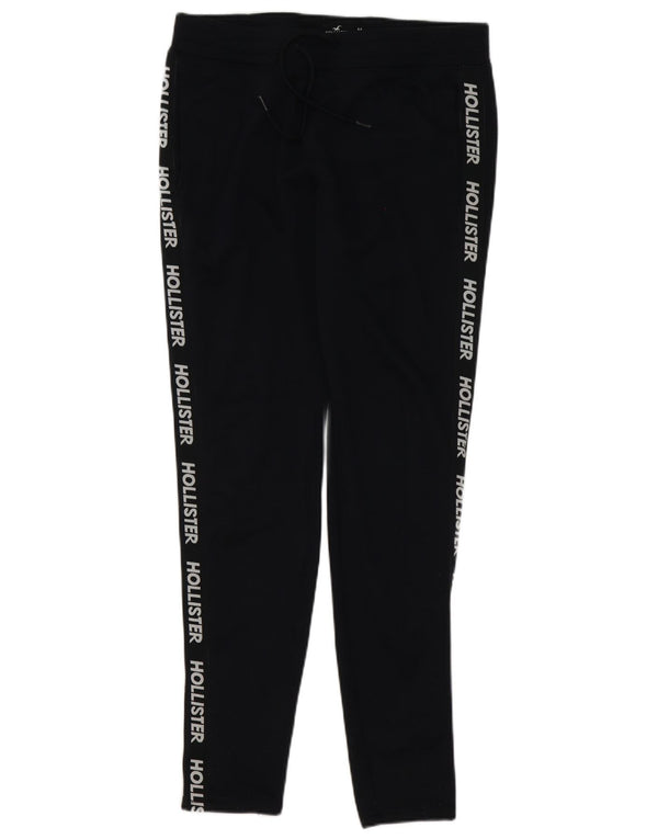 Pantaloni da tuta con grafica Hollister da uomo, cotone medio blu navy