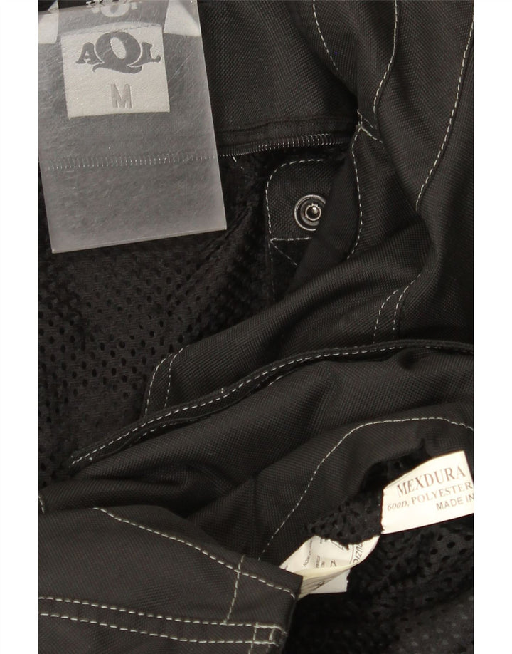 Giacca da corsa vintage da uomo in stile motoristico UK 38 color block medio nero