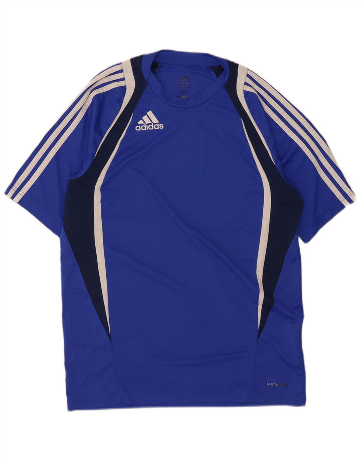 ADIDAS Mens Climacool Graphic T-Shirt Top Medium Blue Colourblock
