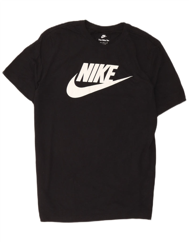 T-shirt grafica da uomo Nike Top grande in cotone nero