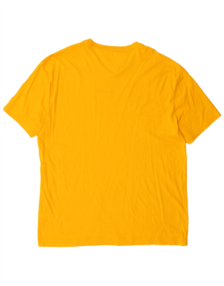 TOMMY HILFIGER T-shirt da uomo Top Large in cotone giallo