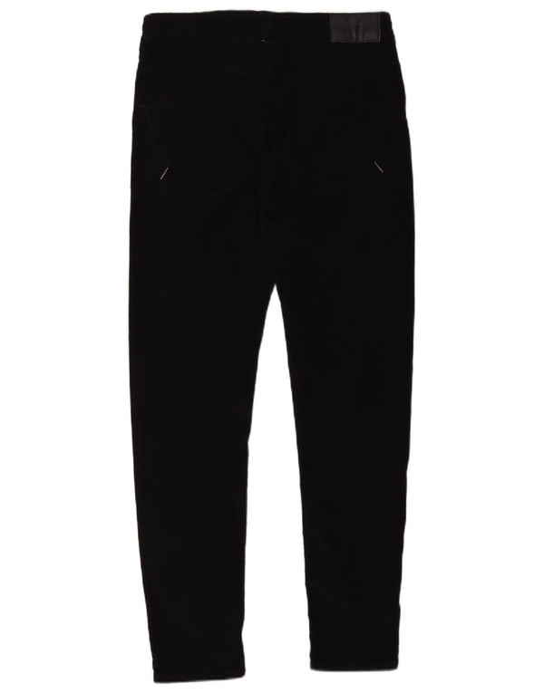 Pantaloni skinny da uomo Zara in velluto a coste EU 38 Small W30 L30 Cotone nero