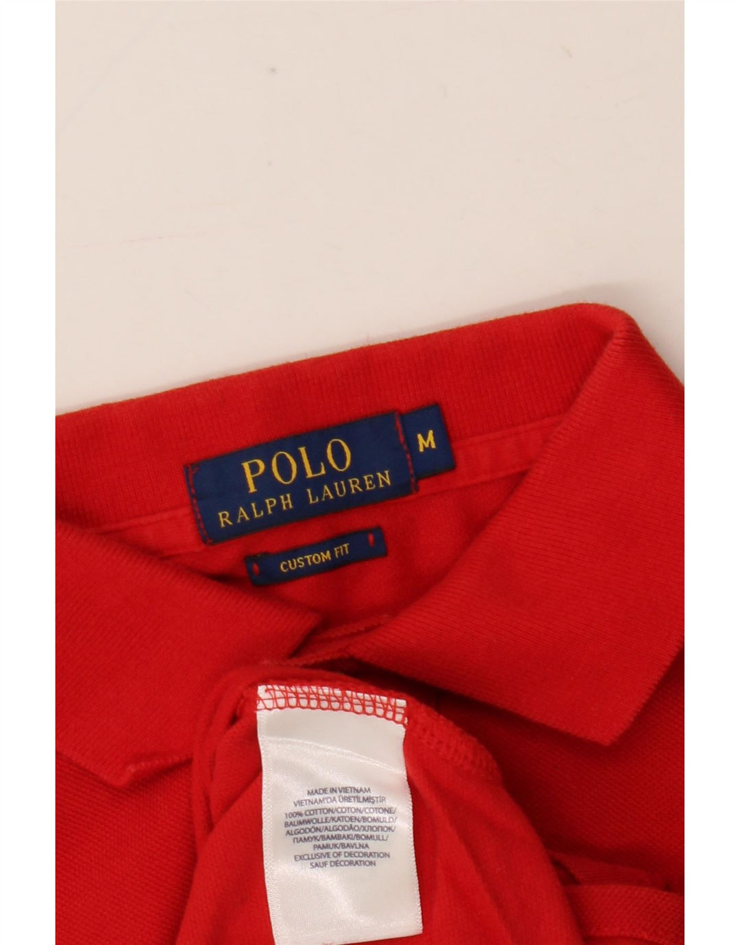 Polo Ralph Lauren da uomo su misura Polo in cotone rosso medio