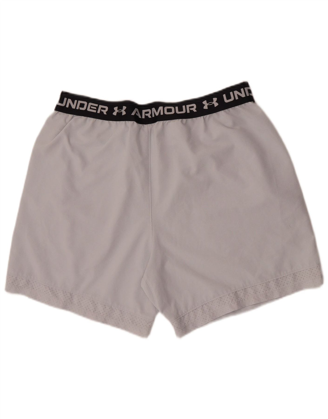 Pantaloncini sportivi grafici aderenti da uomo Under Armour XL poliestere bianco