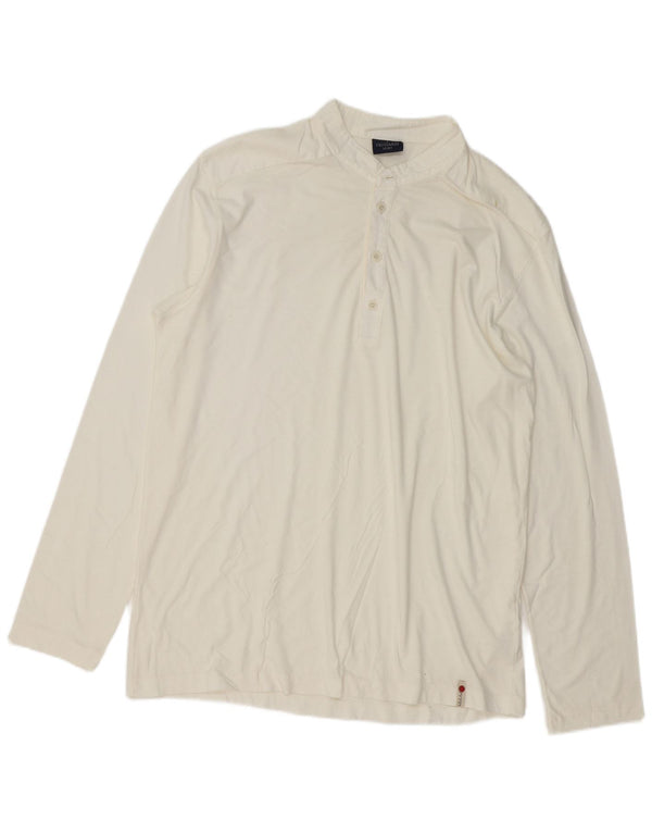Polo Trussardi Uomo Manica Lunga XL Cotone Bianco