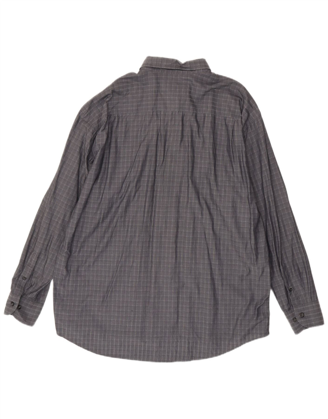 Camicia da uomo DANIEL HECHTER 2XL in cotone a quadri grigi