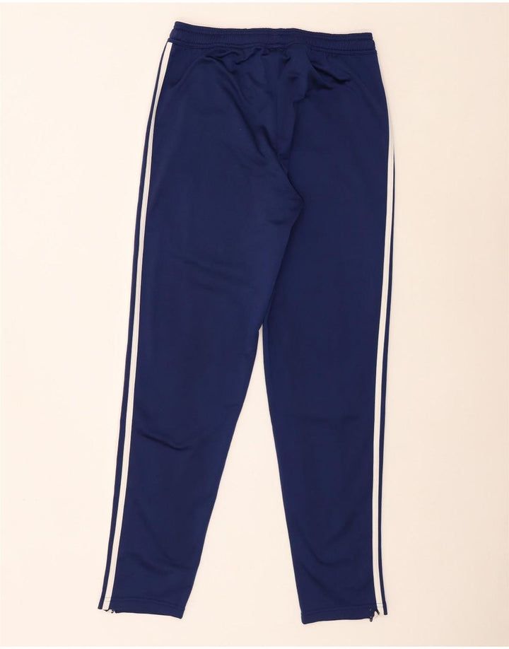 Pantaloni della tuta da ragazzo Adidas 15-16 anni in poliestere blu navy