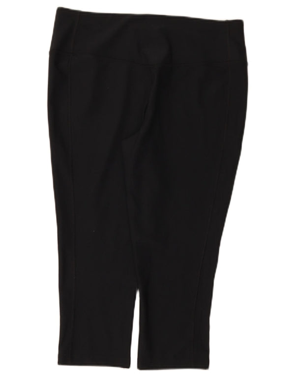 Leggings Nike Dri Fit Capri da donna UK 14 grande poliestere nero