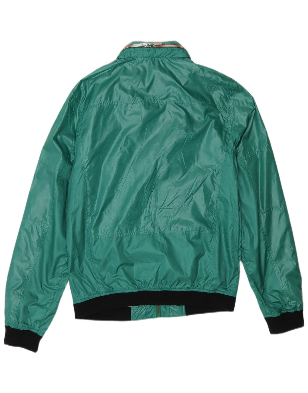 Bomber con cappuccio grafico da donna Calvin Klein Jeans UK 14 Verde medio