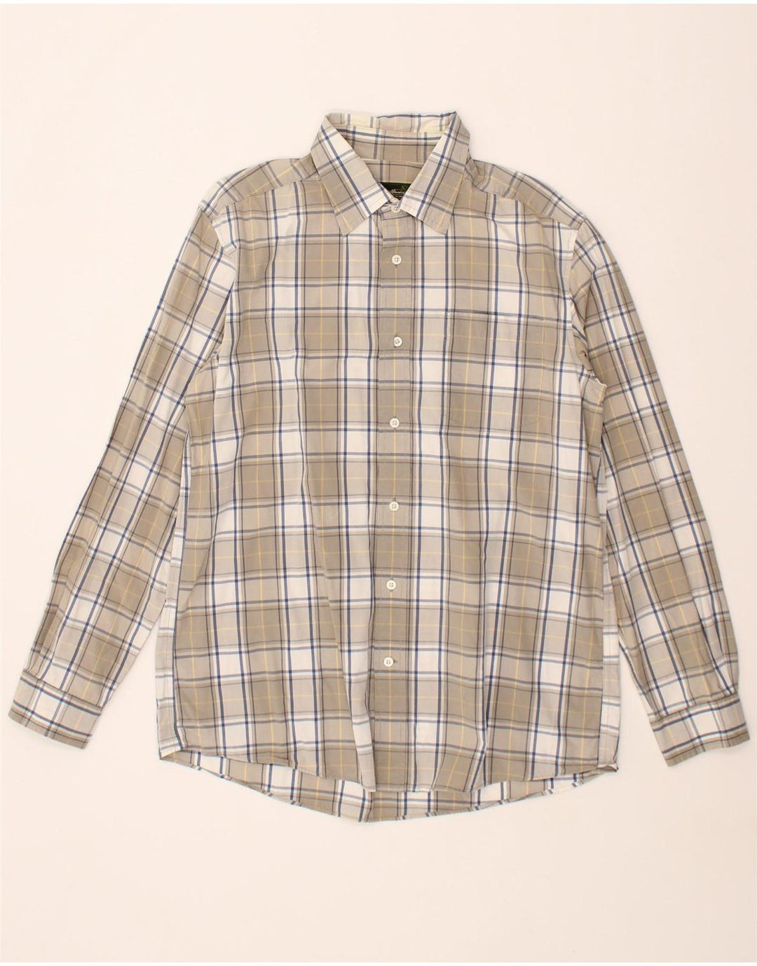 EDDIE BAUER Mens Shirt Large Grey Check Cotton Vintage Eddie Bauer and Second-Hand Eddie Bauer from Messina Hembry 