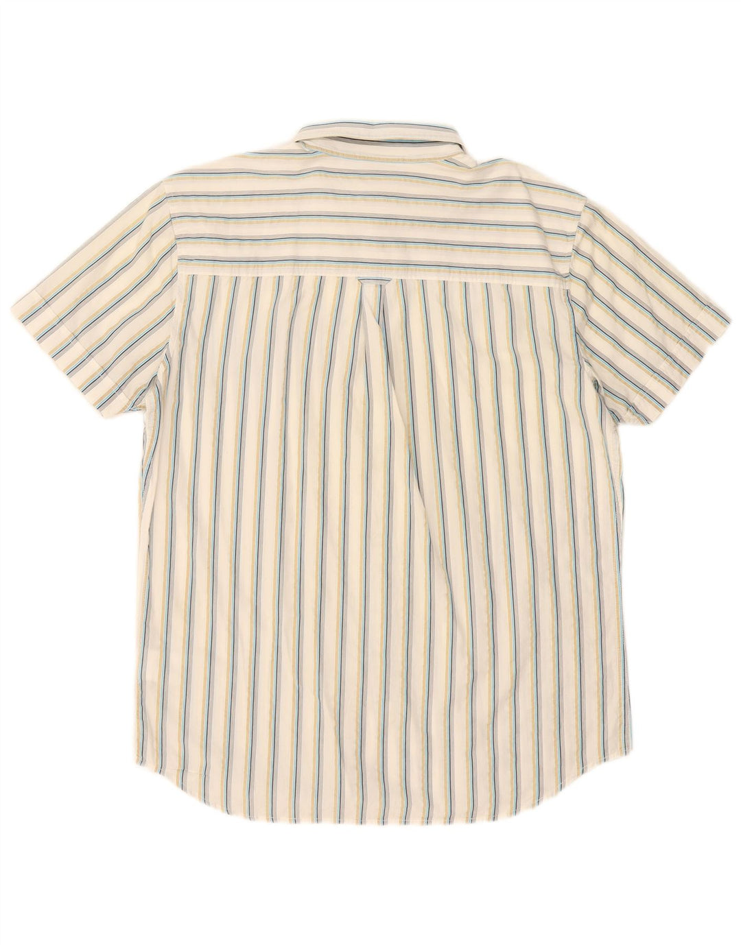 Camicia a maniche corte da uomo Lee in cotone a righe grandi bianche
