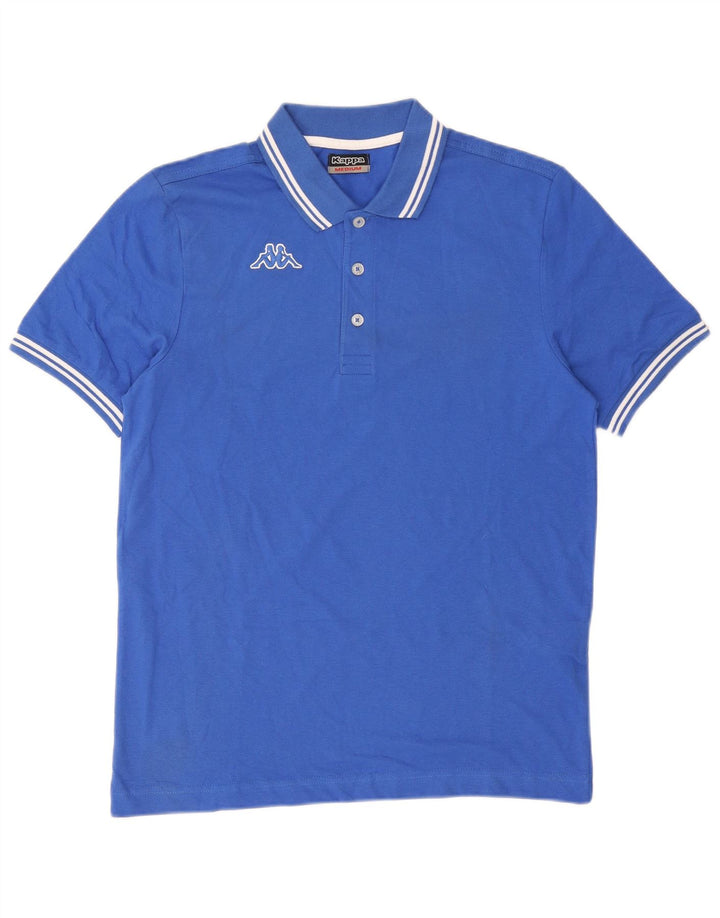 Polo Kappa Uomo Blu Medio in cotone