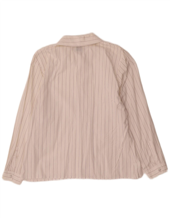 Camicia da donna Benetton UK 16 a righe bianche grandi