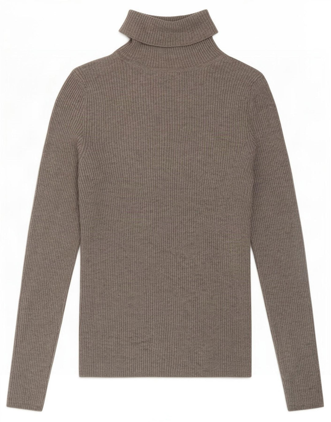 Maglione maglione a collo alto da donna Marks & Spencer UK 10 piccolo in viscosa grigia