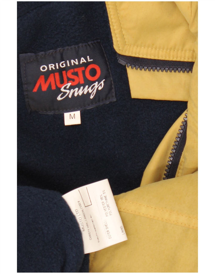 Giubbotto bomber grafico da uomo Musto UK 38 medio giallo poliestere nautico