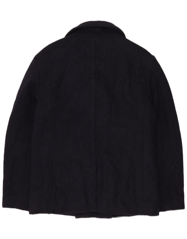 Cappotto da marinaio da donna Superdry UK 18 XL lana blu navy