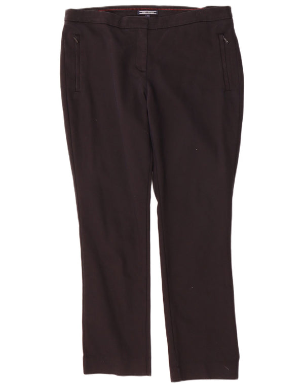 Pantaloni chino slim da donna Tommy Hilfiger US 10 Large W34 L28 nylon nero