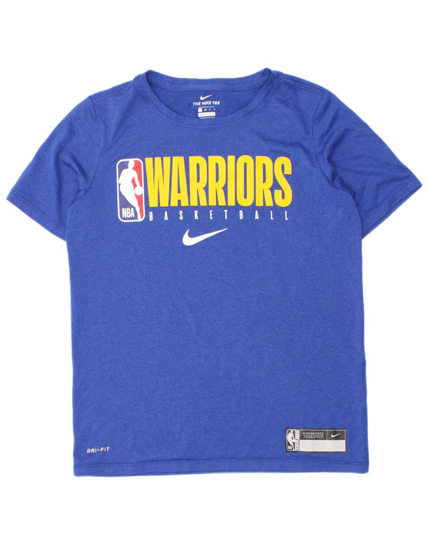 T-shirt grafica da ragazzo Nike Golden State Warriors 8-9 anni piccola blu