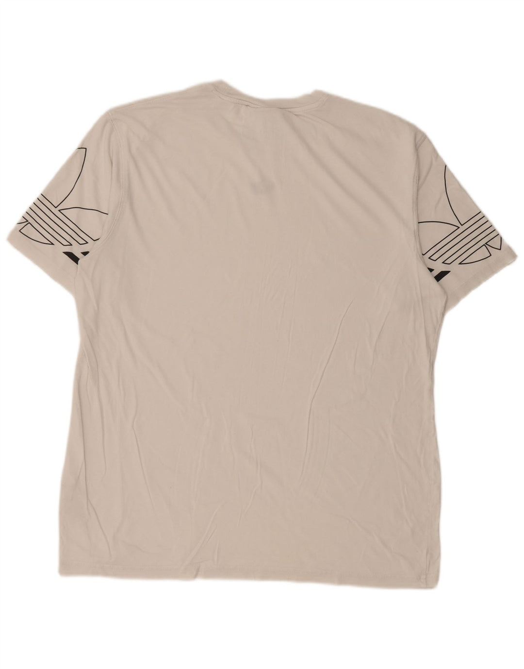 T-shirt grafica da uomo Adidas Top grande in cotone bianco