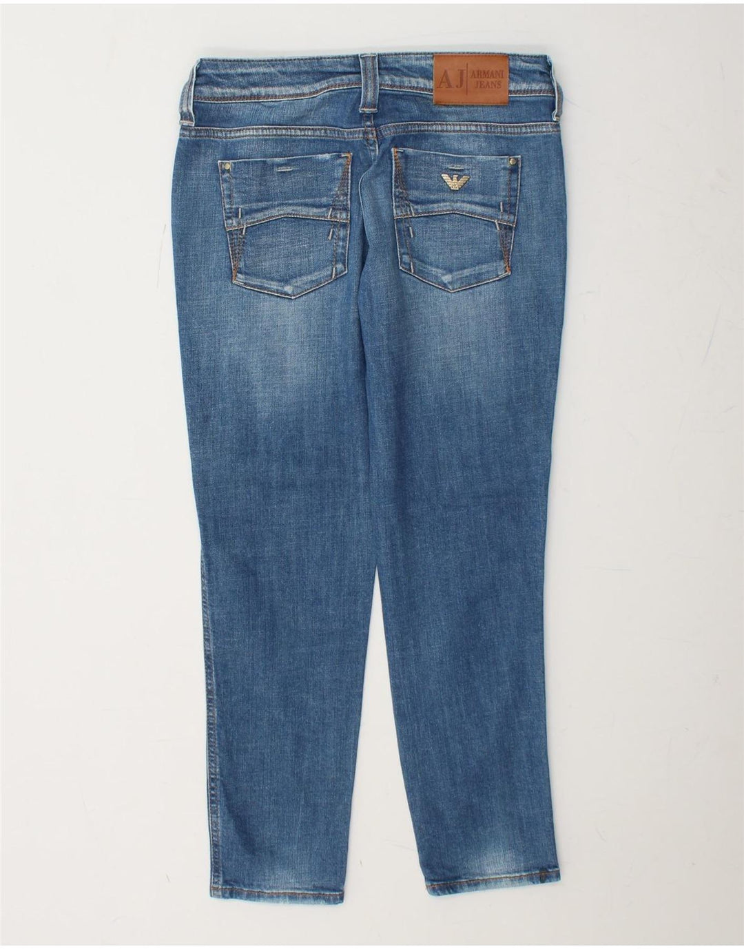 Jeans slim da donna ARMANI W26 L26 cotone blu