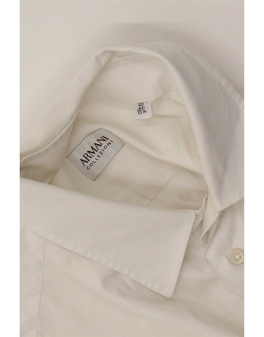 Camicia da uomo Armani Collezioni taglia 40 15 3/4 media bianca