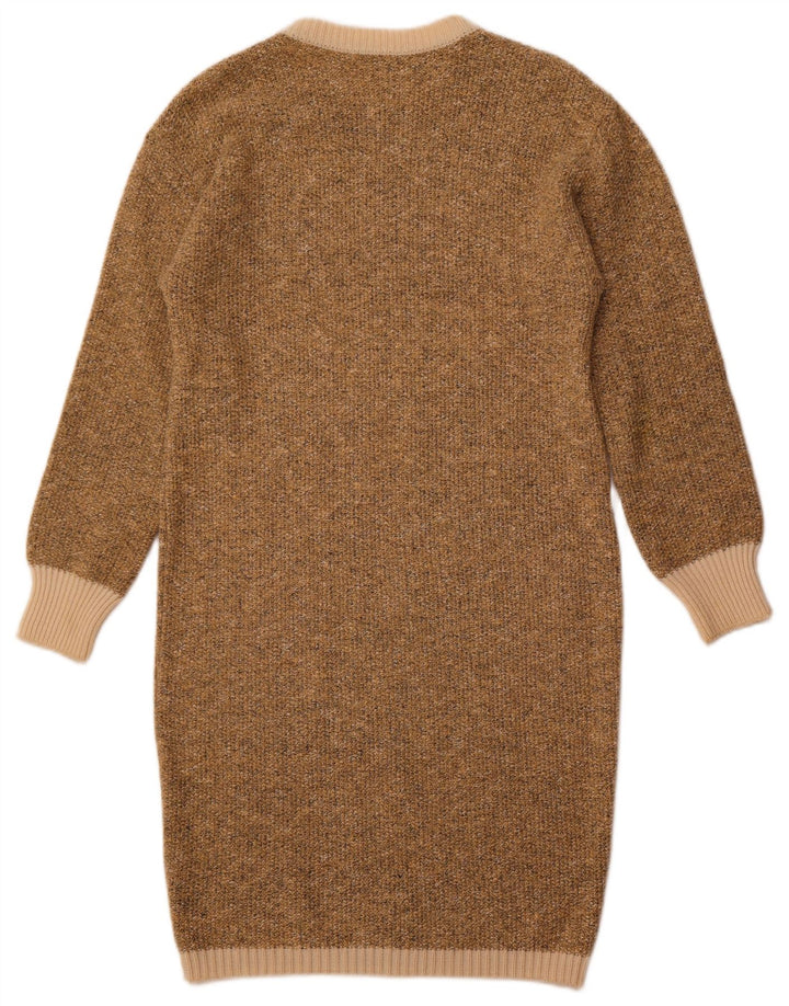 Abito maglione da donna a maniche lunghe ELLE ERRE IT 42 Lana Marrone Medio