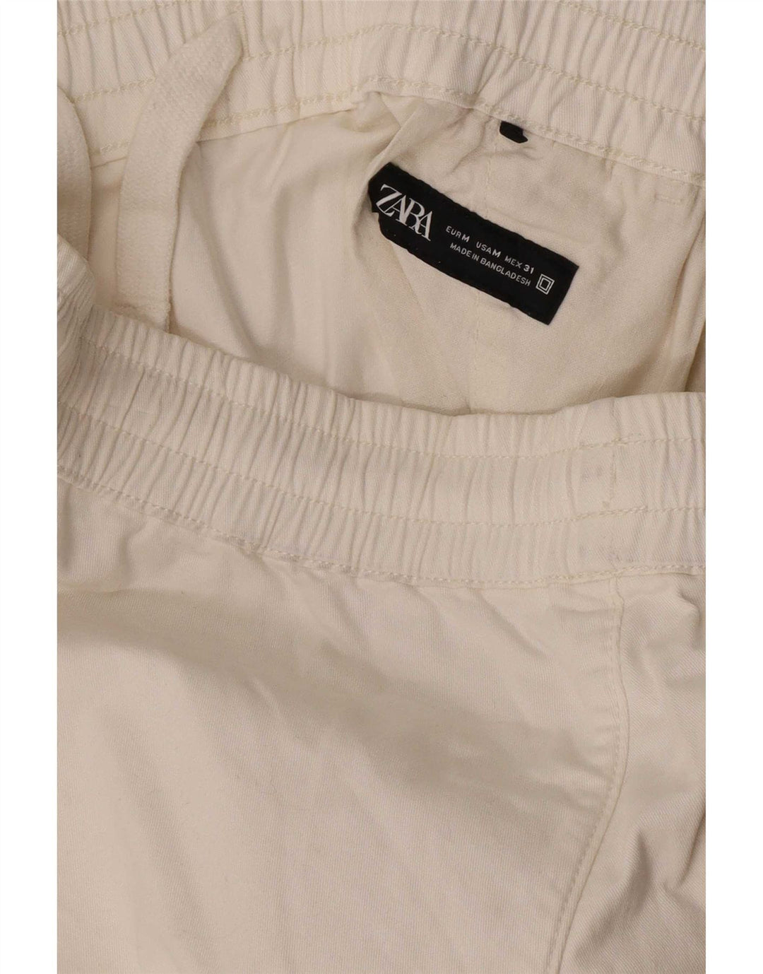 Pantaloncini chino da uomo Zara medi W31 bianchi