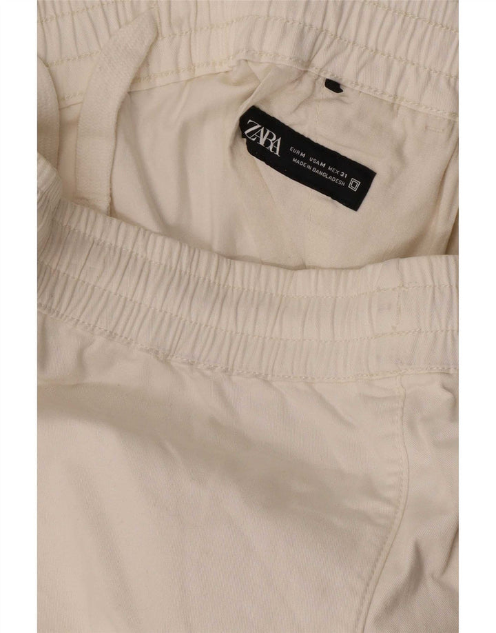 Pantaloncini chino da uomo Zara medi W31 bianchi