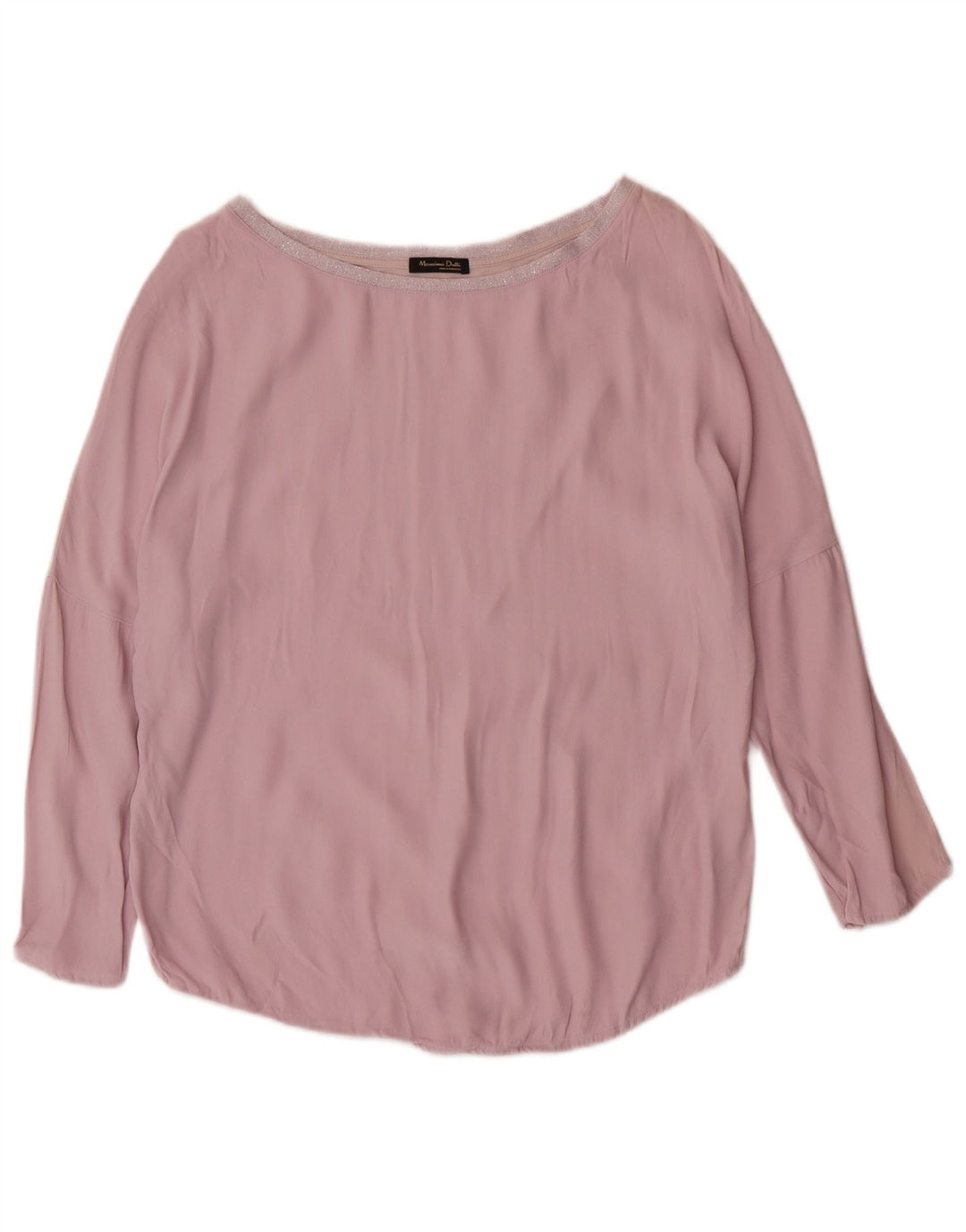 MASSIMO DUTTI Camicetta oversize da donna Top UK 10 Small Pink Colourblock