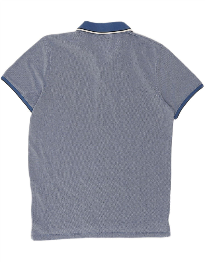JACK & JONES Mens Premium Polo Shirt Large Blue Cotton Vintage Jack & Jones and Second-Hand Jack & Jones from Messina Hembry 