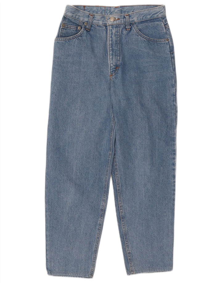 Jeans vintage affusolati corti da donna W28 L25 Blu