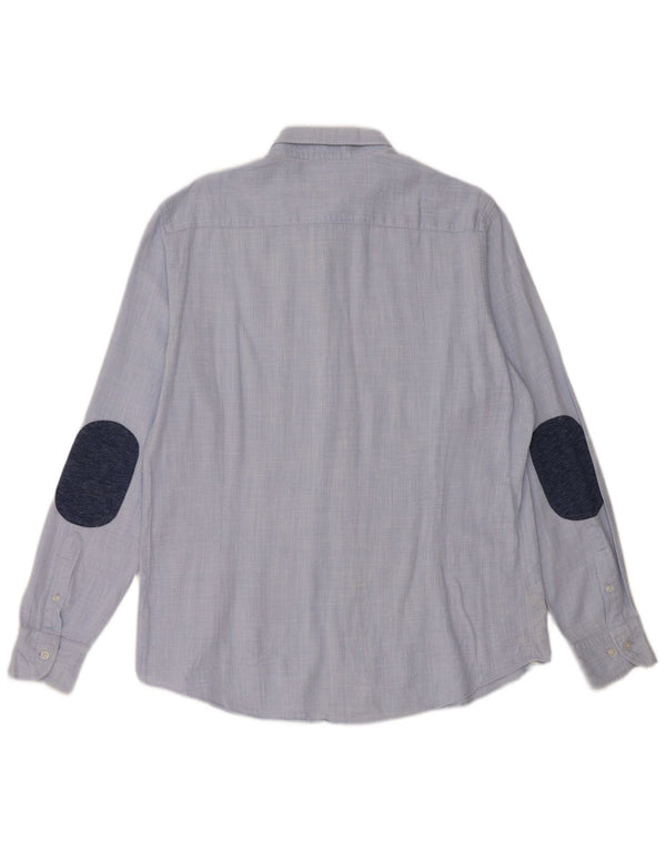 Camicia Uomo Massimo Dutti Large Blu Cotone