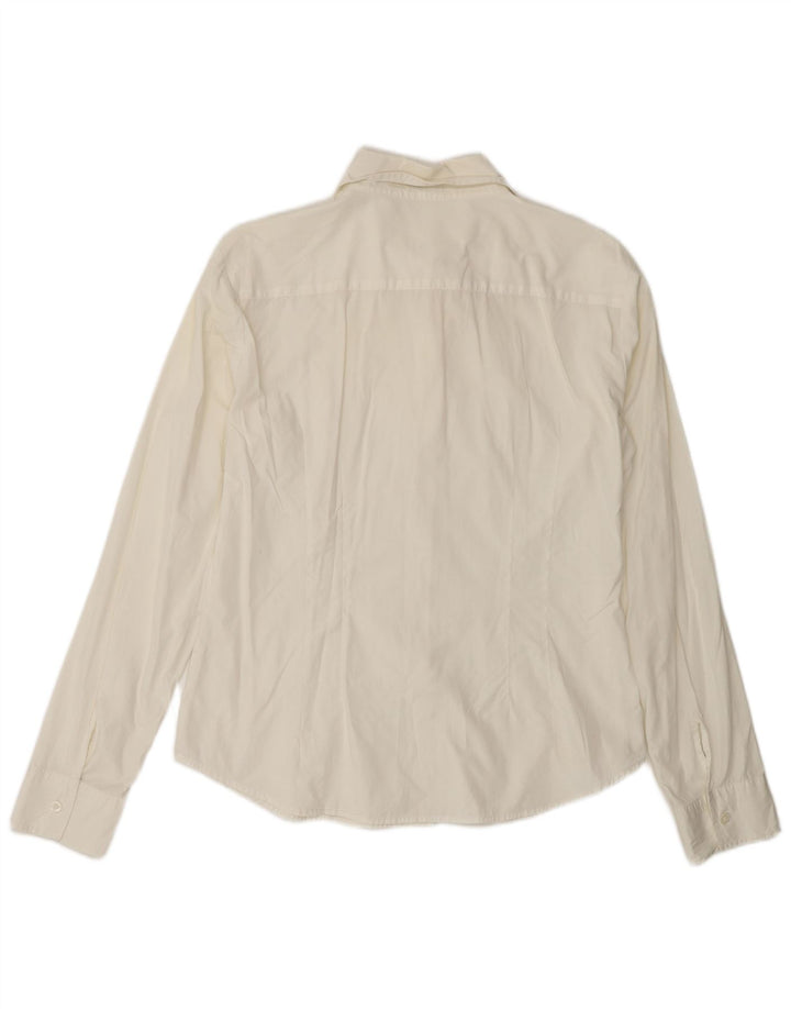 Camicia da donna Benetton UK 16 grande bianca